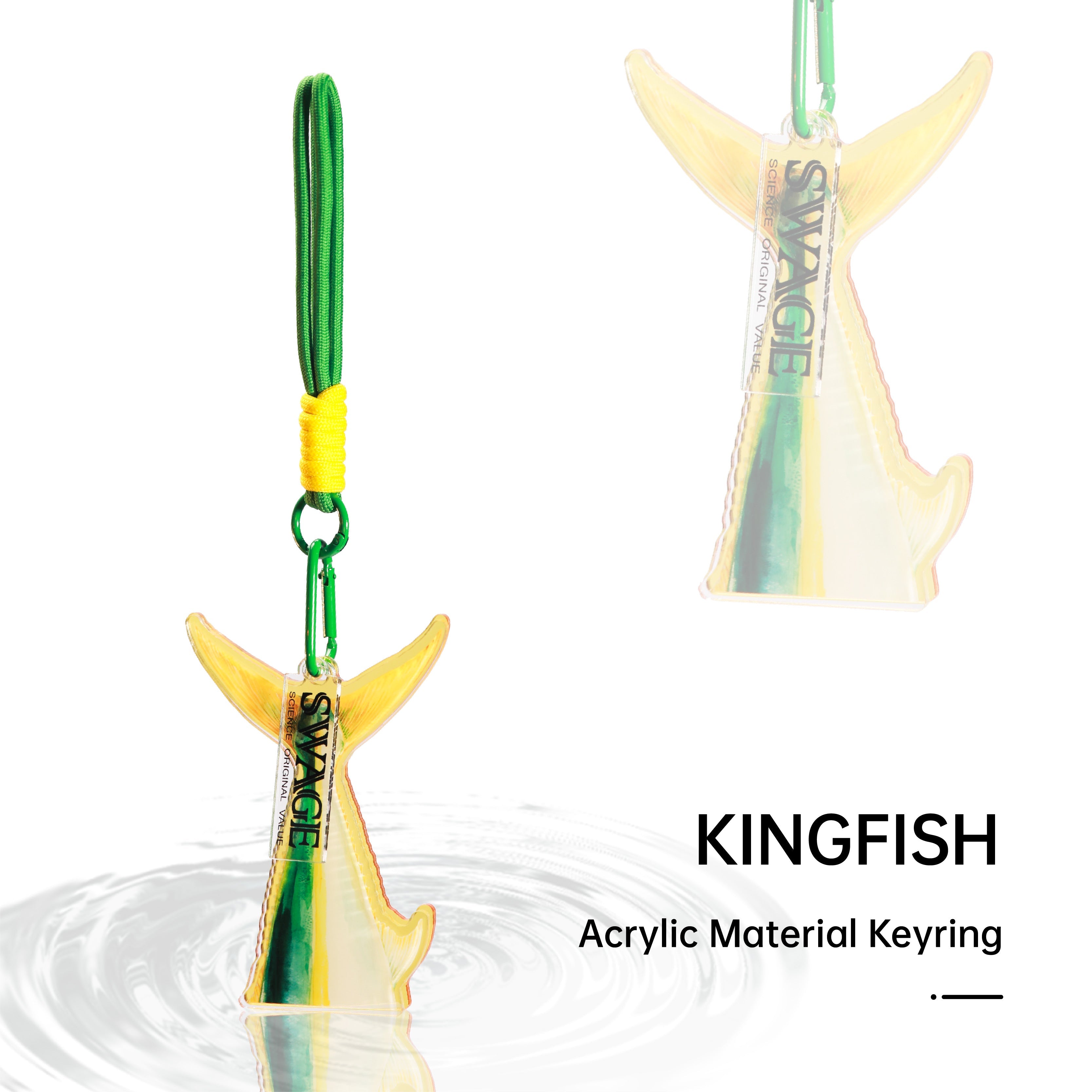 SWAGE FinTide Tail Key Ring Kingfish