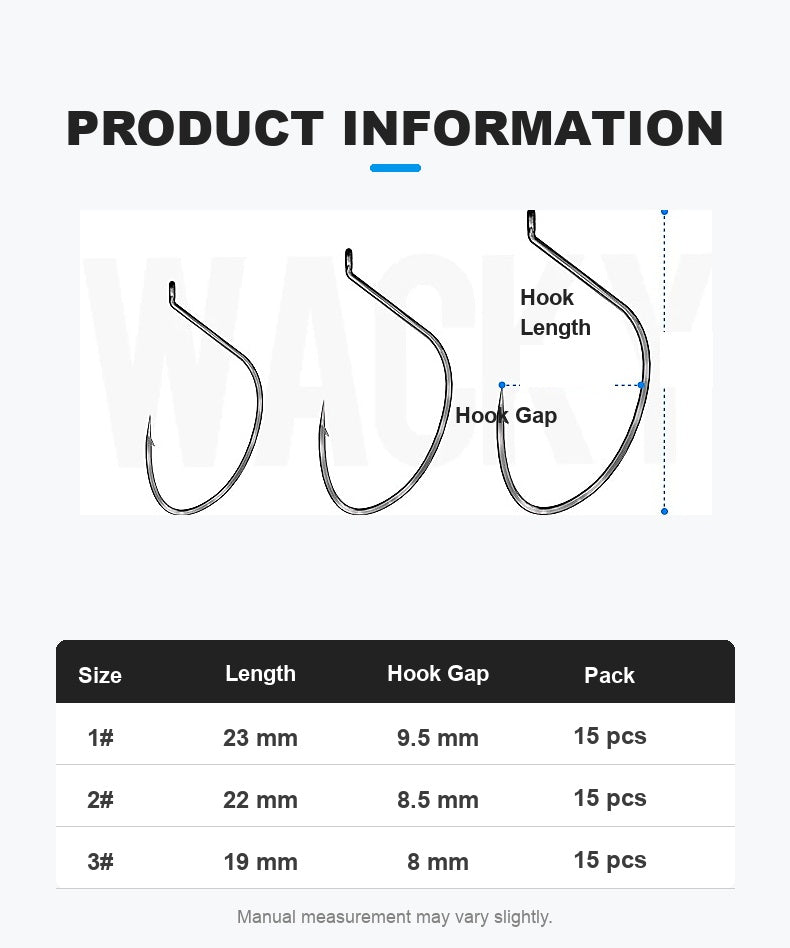 Lure Kingdom Wacky single hook detail