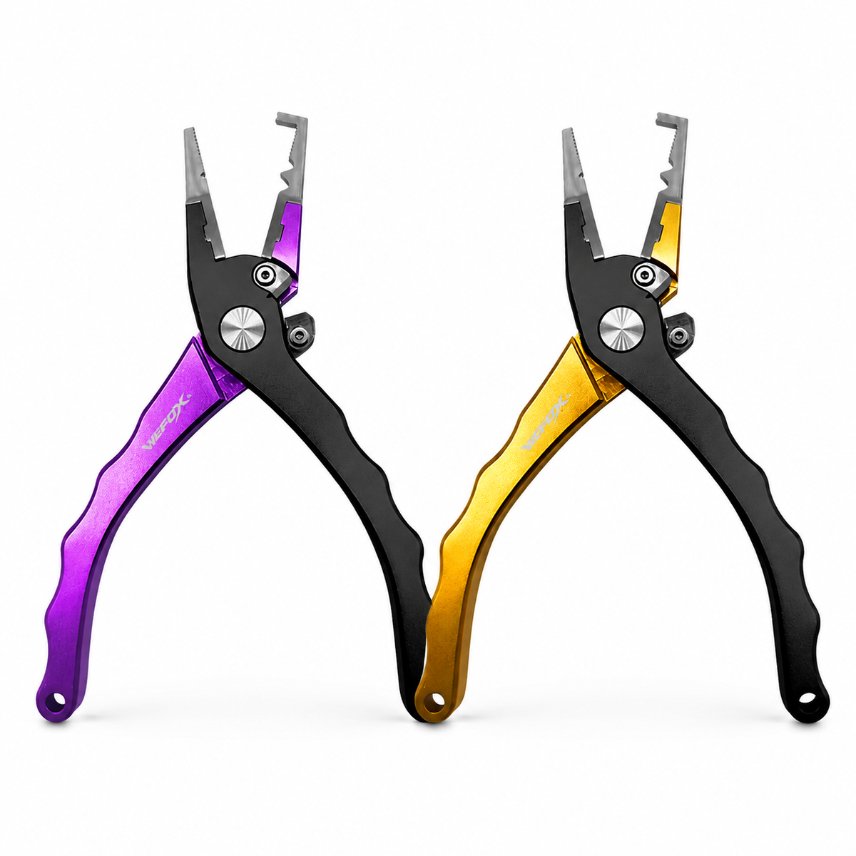 Wefox HDAP 051 lure pliers in purple and gold