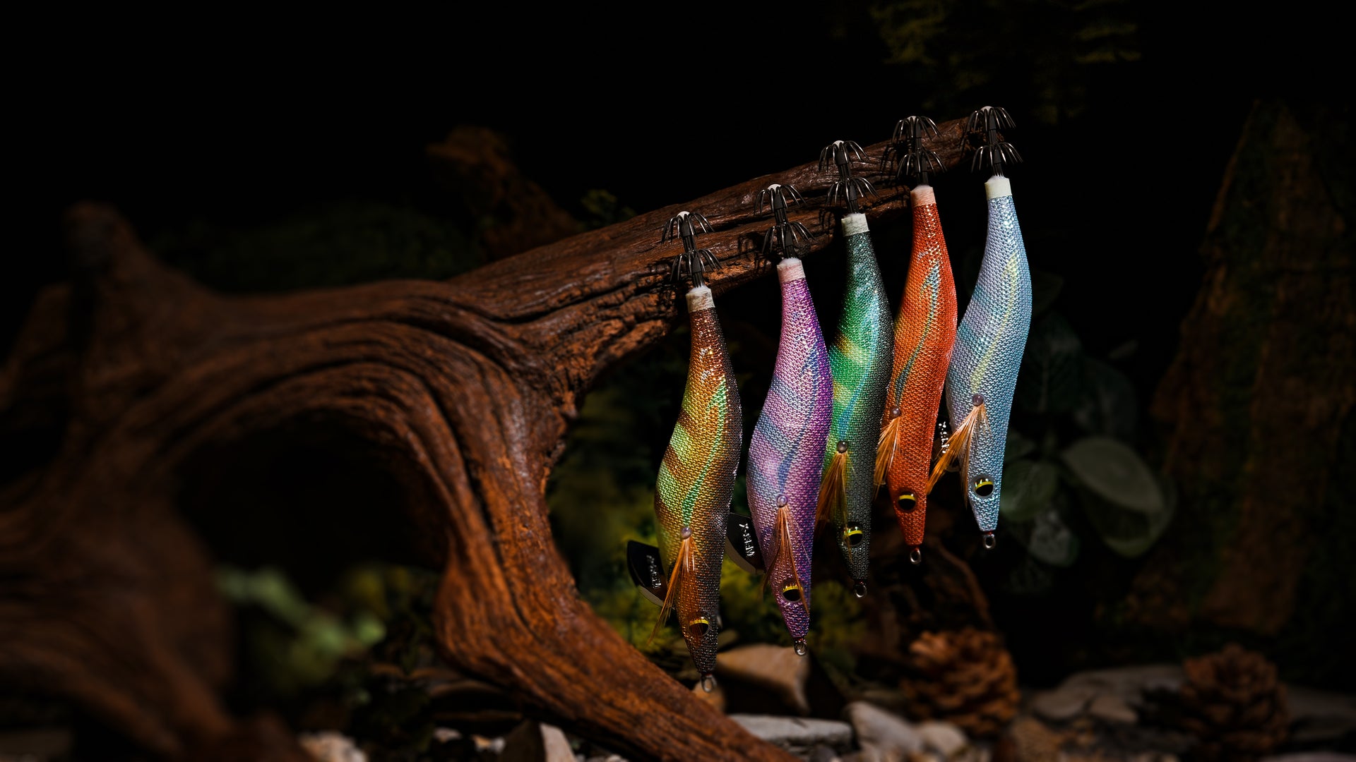 X-SEM B Series squid jigs in assorted colours